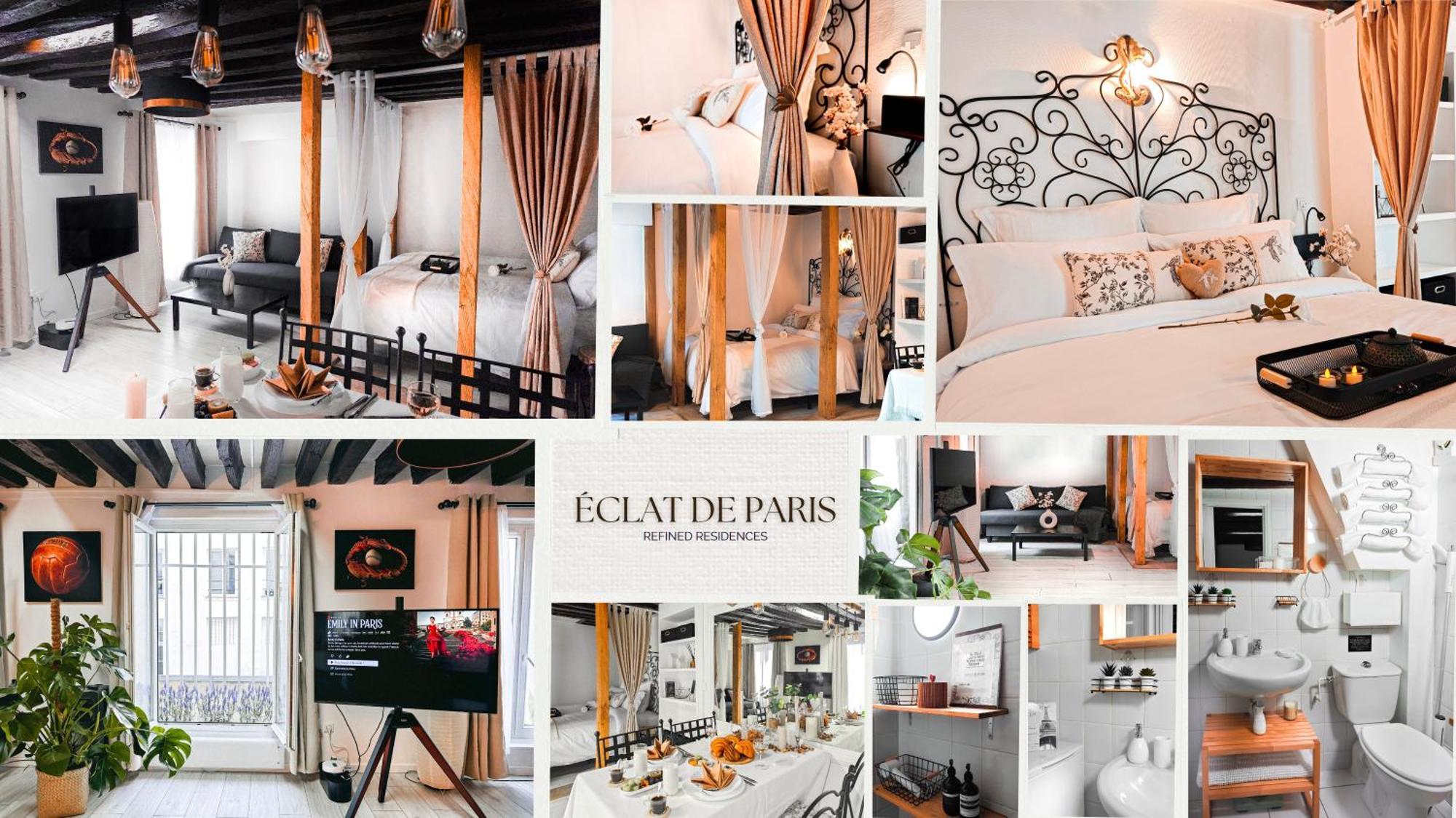 Appartement Rustic Charm&dreamhome 40m2 In The Heart Of Paris, Near Pompidou And Notre-dame, Subway 4,8,9 Honeymoon Favourite