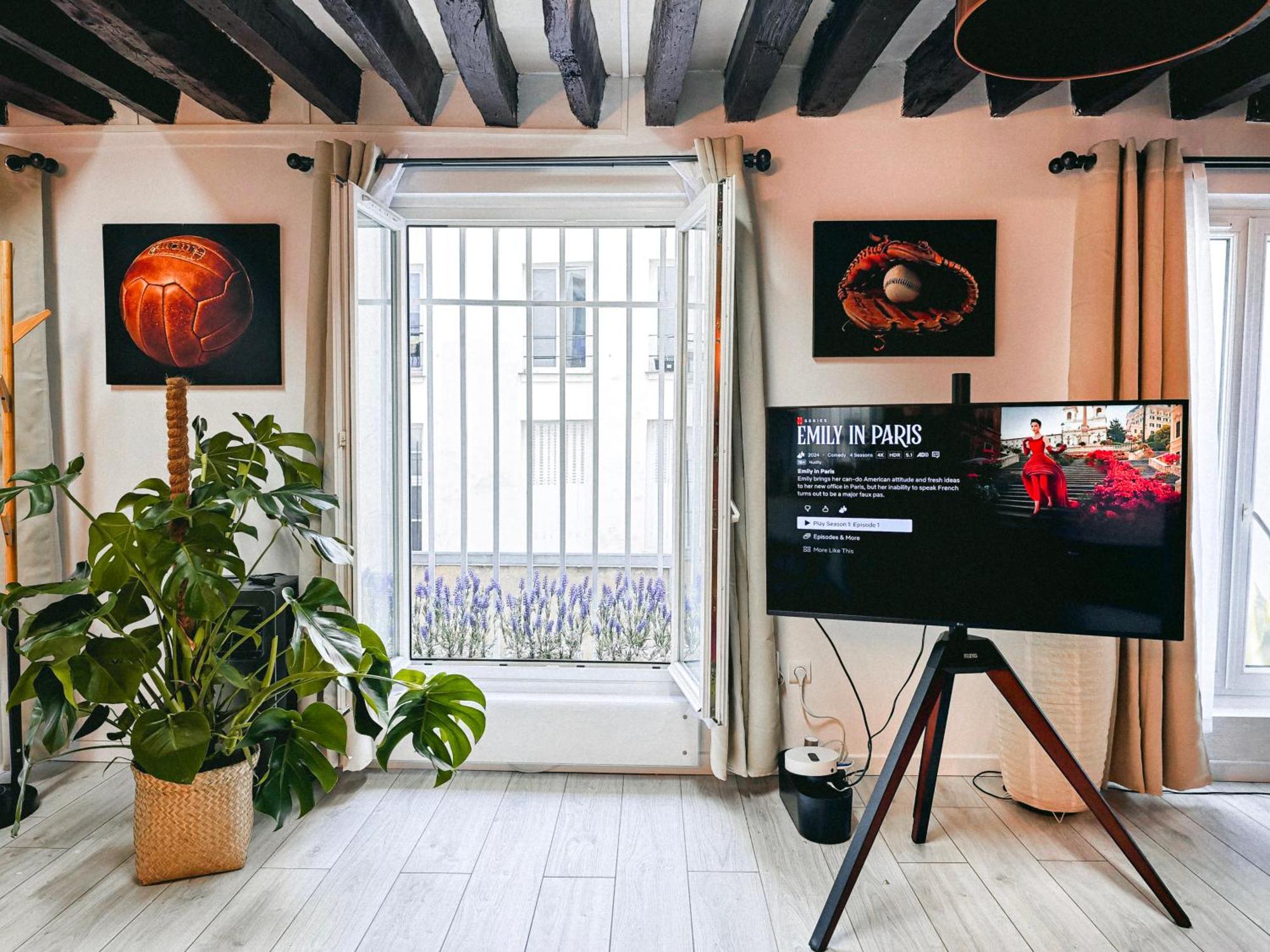Appartement Rustic Charm&dreamhome 40m2 In The Heart Of Paris, Near Pompidou And Notre-dame, Subway 4,8,9 Honeymoon Favourite Parijs